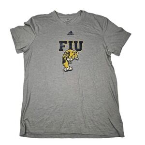 Florida International FIU Panthers Adidas T-Shirt Gray Sz‎ Large